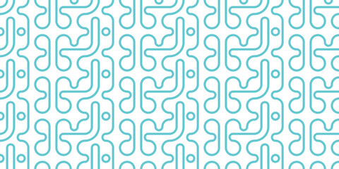 Intricate geometric pattern featuring curved lines and dots in teal and white design