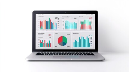 Finance management dashboard home office digital content data visualization direct view financial analysis