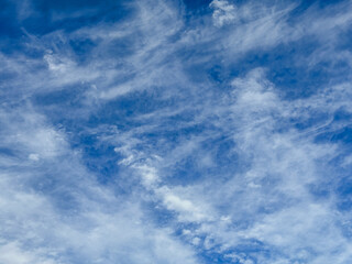 blue sky and white clouds