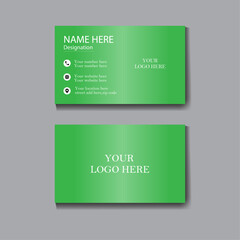 lime modern Business Card  clean and professional  template vector design
