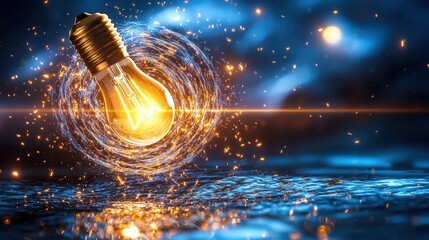 A captivating digital image showcasing a futuristic maze like structure with dynamic swirling patterns and radiant glowing lighting  The scene evokes a sense of innovation transformation