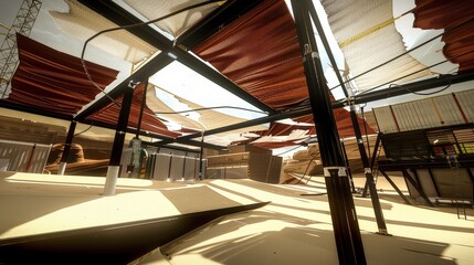 Fototapeta premium Futuristic Desert City Powered by Renewable Energy Concepts