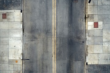 Symmetrical urban concrete wall with weathered texture. Artificial Intelligence