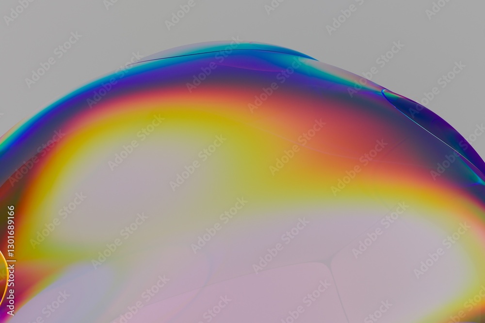 Aufkleber smooth surface with a radiant gradient of rainbow hues forms a gentle, ethereal glow in this abstrac
