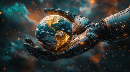 Robotic hand support ais vision for humanitys cosmic future