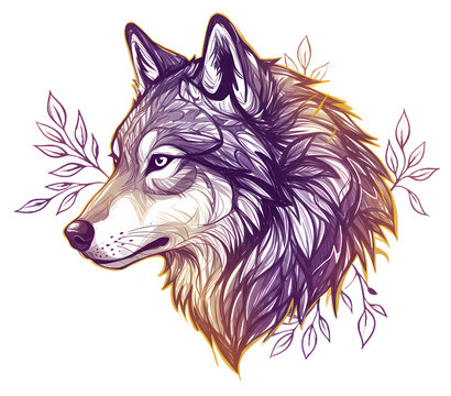 Spirit Wolf: Fusion of Nature and Mysticism