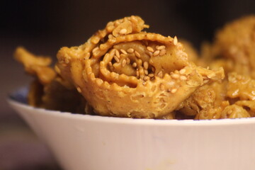 Sweet Moroccan Cookie Chebakia Close Up