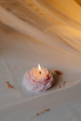homemade, massage candle, scented candle, soy candle, natural candle, beautiful candle, home, aesthetics, home comfort, interior, decoration, design, white, decorated candle, massage, health, cosmetol