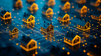 Digital network of interconnected houses
