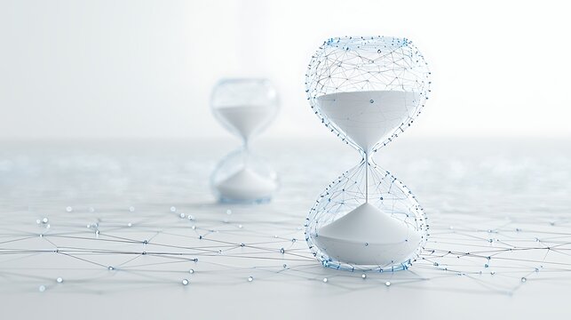 Digital Hourglass, Abstract Time Concept