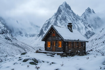 house in the mountains