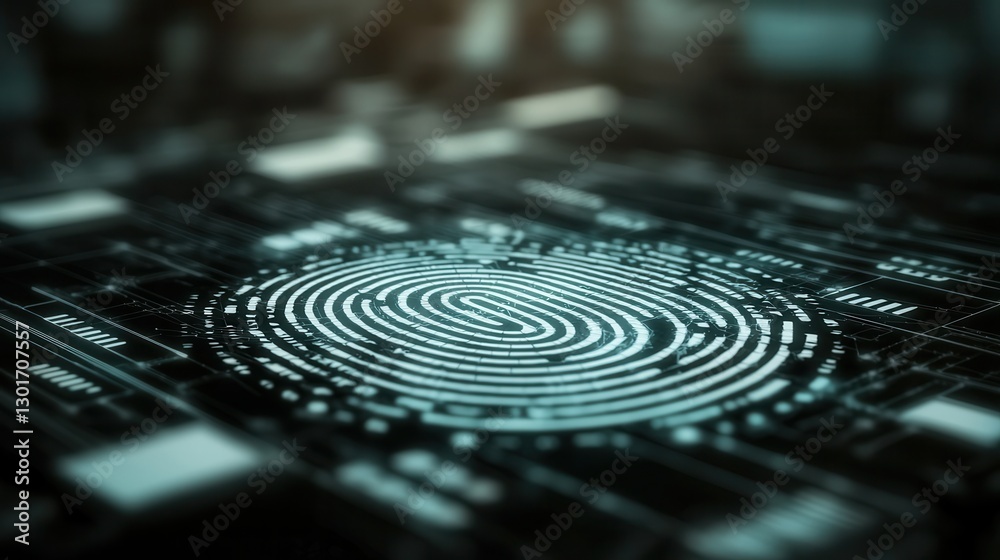 Poster dark moody and fingerprint maze with an intricate layered pattern of swirling shapes curves and line