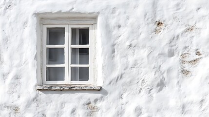 Fototapeta premium White Wall with Window / 窓のある白い壁