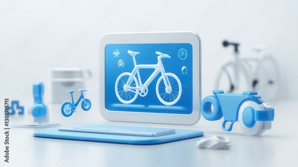Poster a high tech laboratory setting featuring an array of digital devices smart technology and engineerin