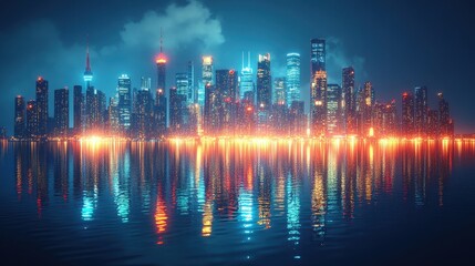 Fototapeta premium night city