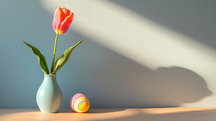 tulips in vase