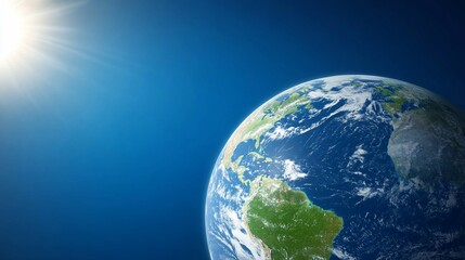 Fototapeta premium Earth, sun, space, environmental, global, background, conservation, website banner
