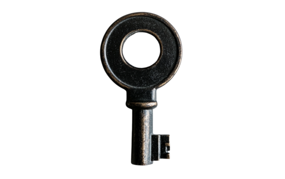 Keyhole Symbolizing Unlocking Justice and Truth Isolated on White Background Isolated on transparent background.