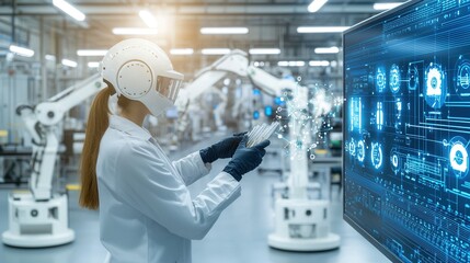 Fuel Researcher Examining Test Tubes in a High Tech Fuel Analysis Laboratory Conducting Experiments and Investigations to Advance Energy Technology and Innovation