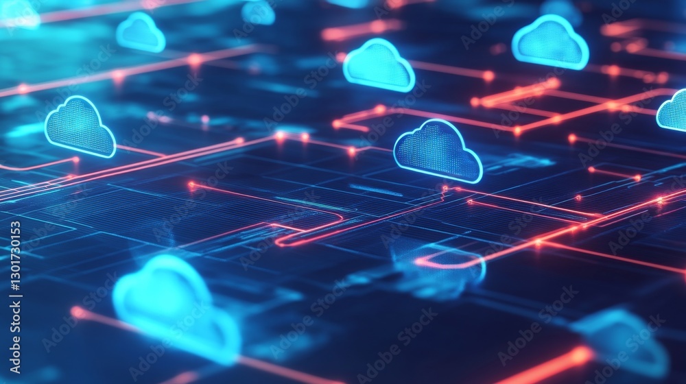 Poster connecting high-tech digital networks to servers a comprehensive guide to modern data management