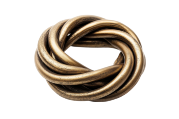 Decorative metal knot designed for home decor use, cut out