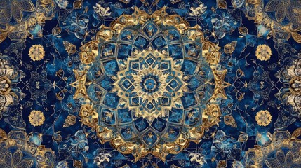 Fototapeta premium Creating mesmerizing islamic patterns design studio visual art indoor close-up intricate geometry