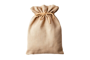 Obraz premium Natural fabric drawstring storage bag, cut out