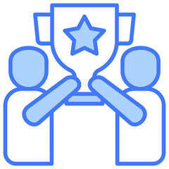 Achievement Blue Icon