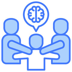 Brainstorm Blue Icon