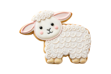 Cute sheep cookie decoration for spring celebrations and gift giving