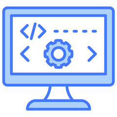 Programming Blue Icon