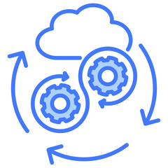 Devops Blue Icon