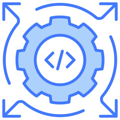Devops Blue Icon
