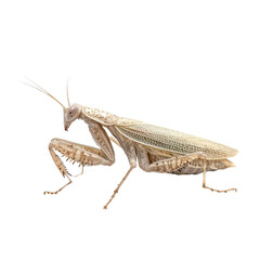 Praying Mantis isolated on transparent background, PNG