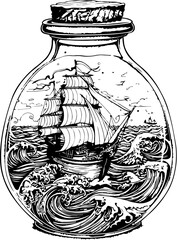 aquarium, pottery, decoration, object, art, container, porcelain, clay, traditional, jug, craft, ceramics, china, jar, bowl, old, tea, culture, pattern, teapot, pitcher, vintage, design, sea