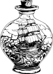 aquarium, pottery, decoration, object, art, container, porcelain, clay, traditional, jug, craft, ceramics, china, jar, bowl, old, tea, culture, pattern, teapot, pitcher, vintage, design, sea