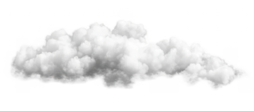 Serene clear clouds drifting on transparent backgrounds 3d illustrations png 
