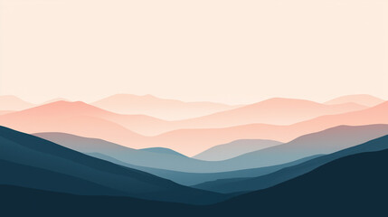 mountain landscape in the morning