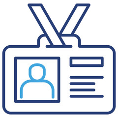 Id Card Dual Tone Icon