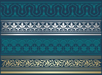 traditional paisley floral pattern, textile , Rajasthan, royal India	