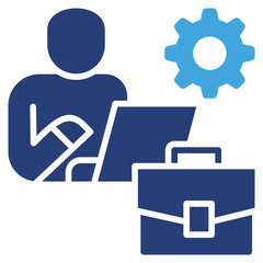 Worker Two Color Icon