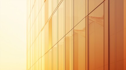 Sunlit modern glass building facade.