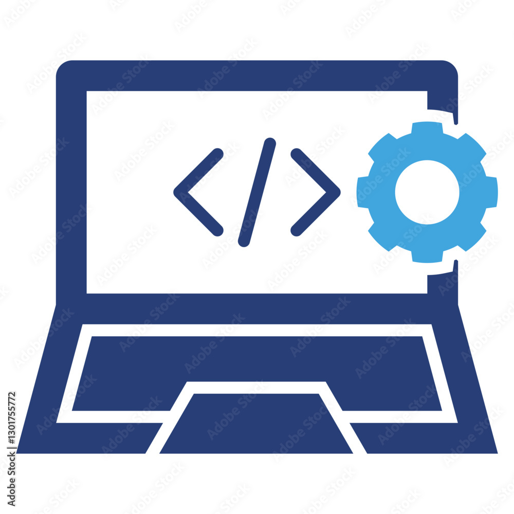 Poster Software Development Two Color Icon