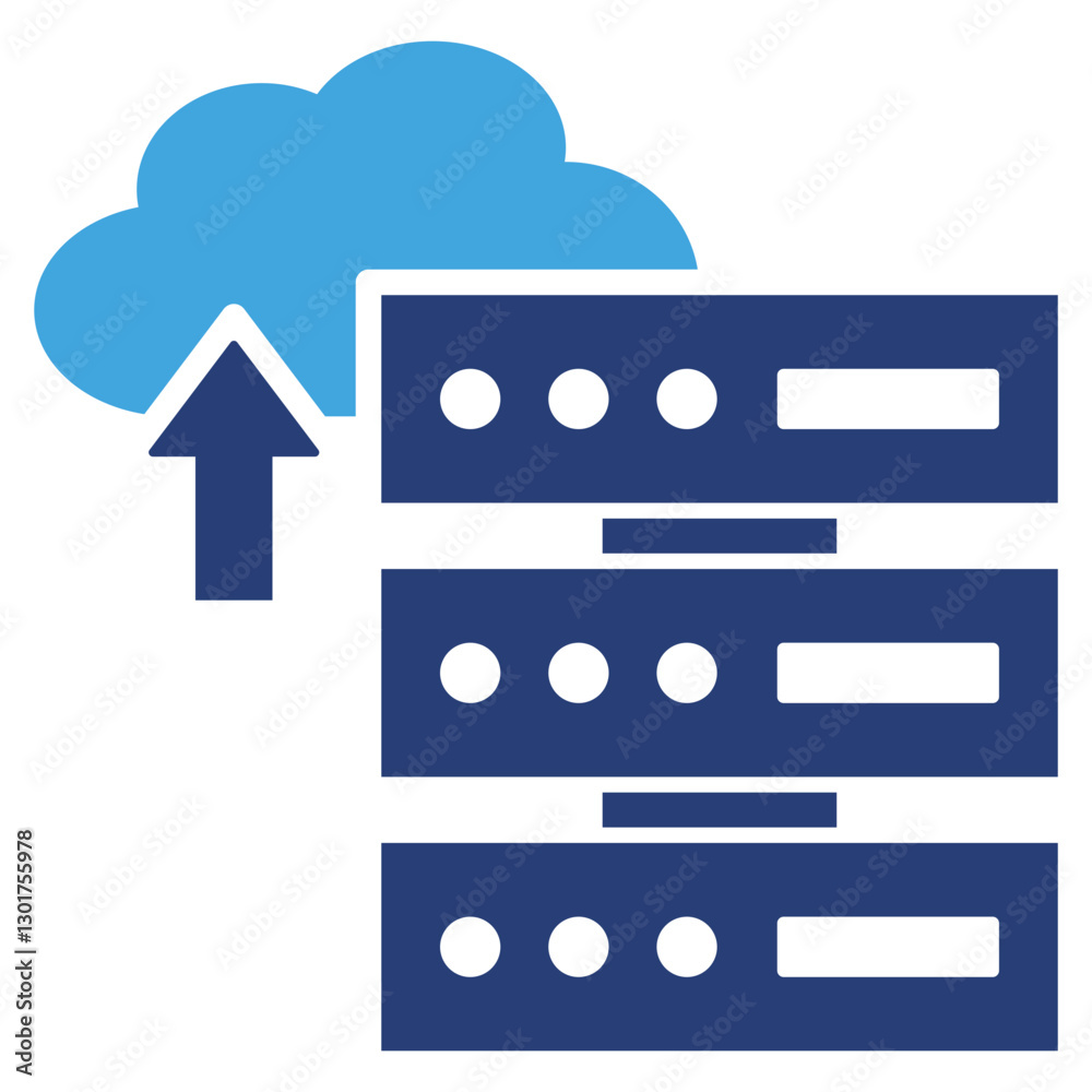 Poster deployment two color icon