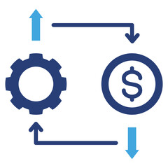 Efficiency Two Color Icon