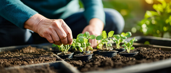 Excellent for seed companies or gardening blogs highlighting the beginning stages of growth