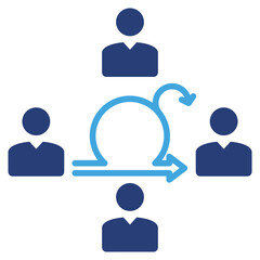 Agile Team Two Color Icon