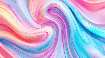 Obraz premium A serene pastel wavy design that adds a soothing touch to any space. Perfect for wallpapers and banners.