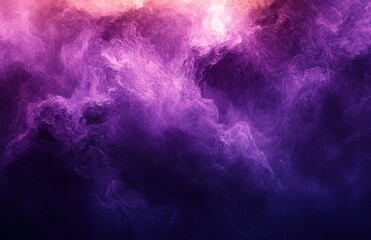 Obraz premium Abstract colorful digital background with swirling clouds of purple, pink, and dark blue hues, creating an ethereal and dreamy atmosphere for graphic design