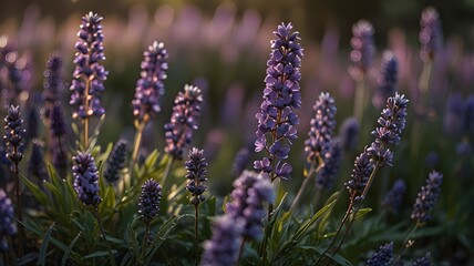 Lavender Fields at Sunset: Nature’s Tranquil Beauty